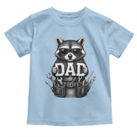 Funny Raccoon Dad Mechanic Toddler T Shirt Trash Panda Fathers Day Gift