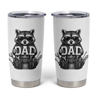 Funny Raccoon Dad Mechanic Tumbler Cup Trash Panda Fathers Day Gift
