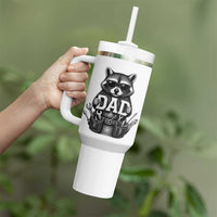 Funny Raccoon Dad Mechanic Tumbler With Handle Trash Panda Fathers Day Gift