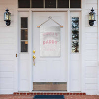 Promoted To Daddy 2026 New Girl Dad Garden Flag First Time Fathers Day Gift