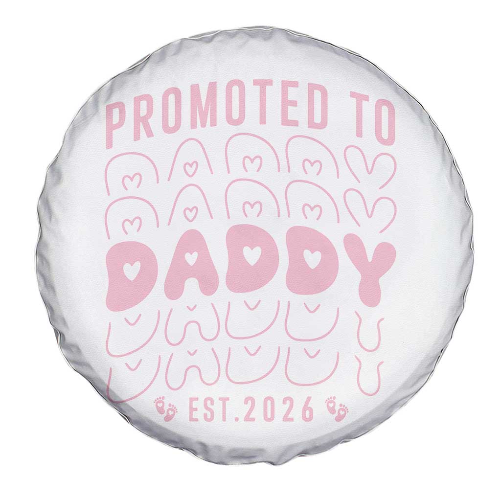 Promoted To Daddy 2026 New Girl Dad Spare Tire Cover First Time Fathers Day Gift