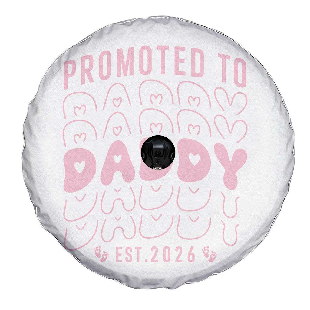 Promoted To Daddy 2026 New Girl Dad Spare Tire Cover First Time Fathers Day Gift