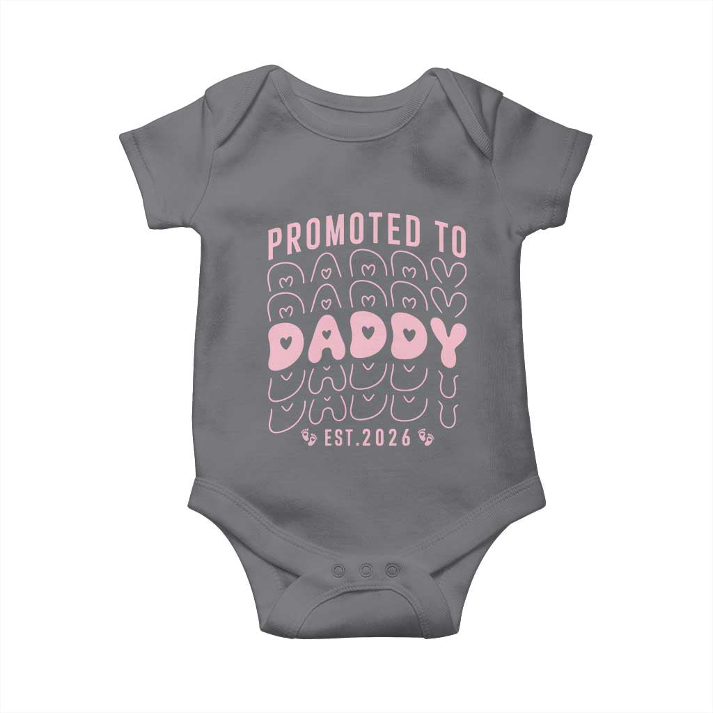 Promoted To Daddy 2026 New Girl Dad Baby Onesie First Time Fathers Day Gift
