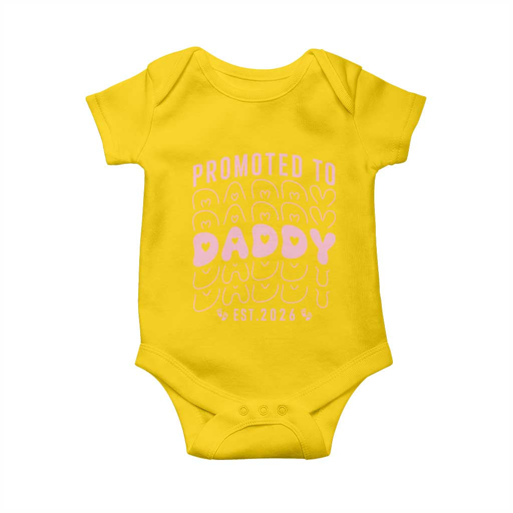 Promoted To Daddy 2026 New Girl Dad Baby Onesie First Time Fathers Day Gift