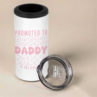 Promoted To Daddy 2026 New Girl Dad 4 in 1 Can Cooler Tumbler First Time Fathers Day Gift