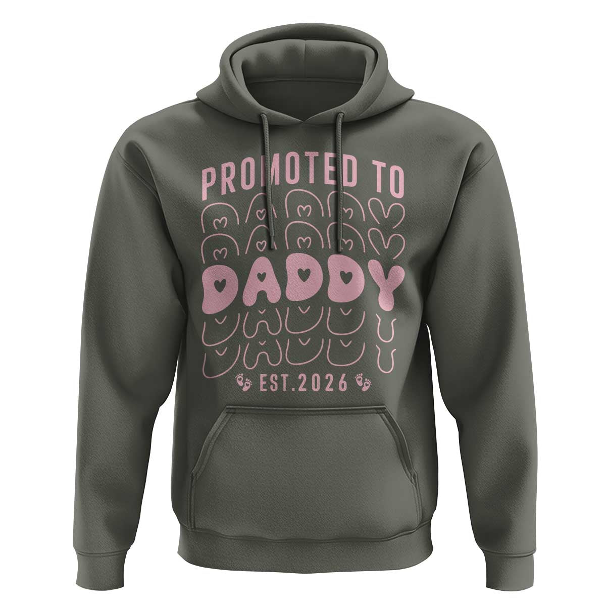 Promoted To Daddy 2026 New Girl Dad Hoodie First Time Fathers Day Gift