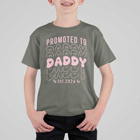 Promoted To Daddy 2026 New Girl Dad T Shirt For Kid First Time Fathers Day Gift