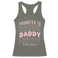 Promoted To Daddy 2026 New Girl Dad Racerback Tank Top First Time Fathers Day Gift