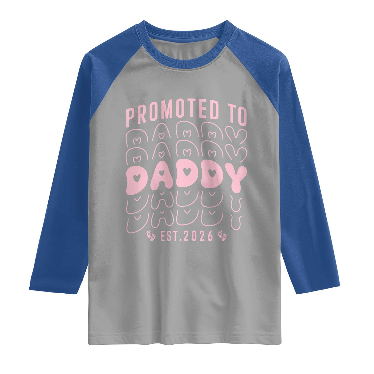 Promoted To Daddy 2026 New Girl Dad Raglan Shirt First Time Fathers Day Gift