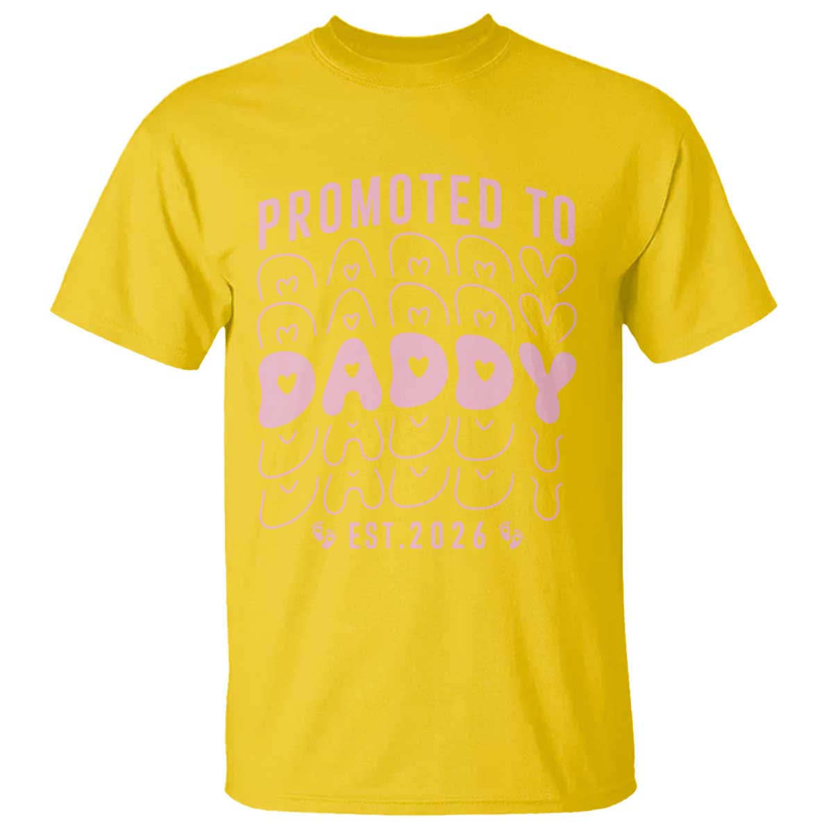 Promoted To Daddy 2026 New Girl Dad T Shirt First Time Fathers Day Gift