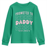 Promoted To Daddy 2026 New Girl Dad Youth Sweatshirt First Time Fathers Day Gift