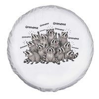 Funny Raccoon Grandma Spare Tire Cover Grandmother Chaos Trash Panda