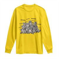 Funny Raccoon Grandma Long Sleeve Shirt Grandmother Chaos Trash Panda