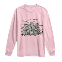Funny Raccoon Grandma Long Sleeve Shirt Grandmother Chaos Trash Panda