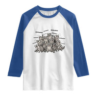 Funny Raccoon Grandma Raglan Shirt Grandmother Chaos Trash Panda