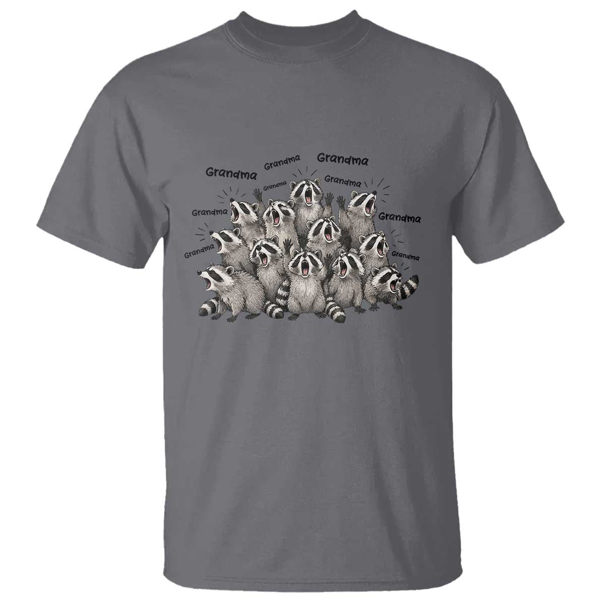 Funny Raccoon Grandma T Shirt Grandmother Chaos Trash Panda