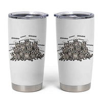 Funny Raccoon Grandma Tumbler Cup Grandmother Chaos Trash Panda