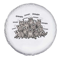 Funny Raccoon Grandpa Spare Tire Cover Chaos Coordinator Grandpa Life Graphic