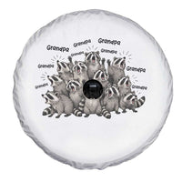 Funny Raccoon Grandpa Spare Tire Cover Chaos Coordinator Grandpa Life Graphic