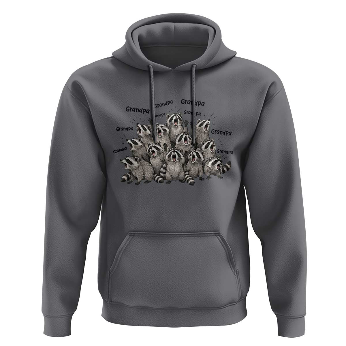 Funny Raccoon Grandpa Hoodie Chaos Coordinator Grandpa Life Graphic