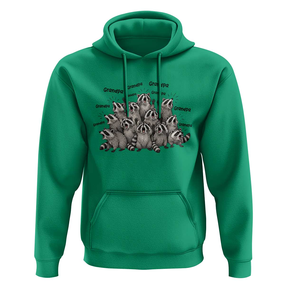 Funny Raccoon Grandpa Hoodie Chaos Coordinator Grandpa Life Graphic
