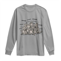 Funny Raccoon Grandpa Long Sleeve Shirt Chaos Coordinator Grandpa Life Graphic