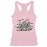 Funny Raccoon Grandpa Racerback Tank Top Chaos Coordinator Grandpa Life Graphic