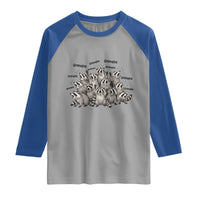 Funny Raccoon Grandpa Raglan Shirt Chaos Coordinator Grandpa Life Graphic