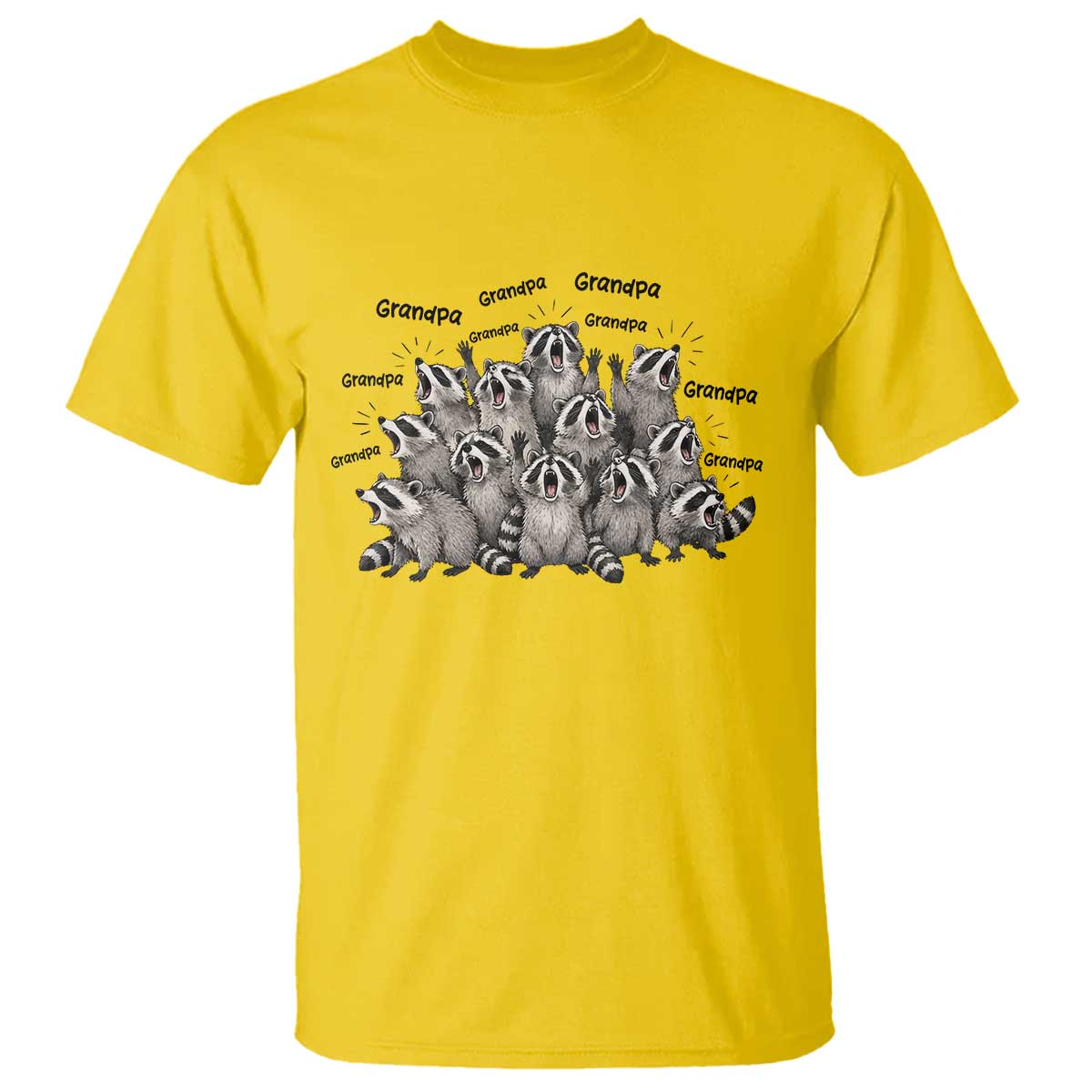 Funny Raccoon Grandpa T Shirt Chaos Coordinator Grandpa Life Graphic