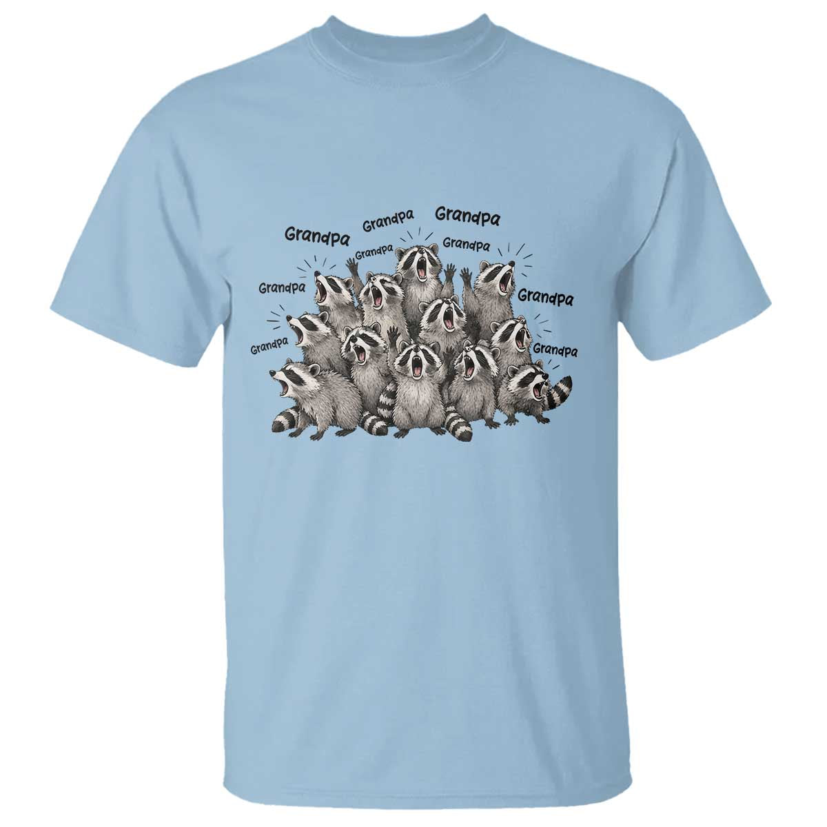 Funny Raccoon Grandpa T Shirt Chaos Coordinator Grandpa Life Graphic
