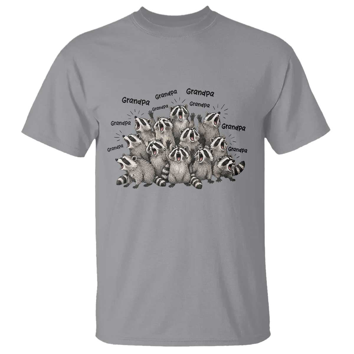 Funny Raccoon Grandpa T Shirt Chaos Coordinator Grandpa Life Graphic