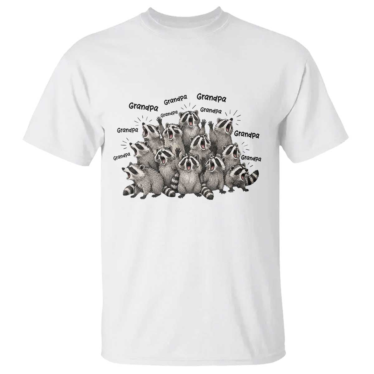 Funny Raccoon Grandpa T Shirt Chaos Coordinator Grandpa Life Graphic