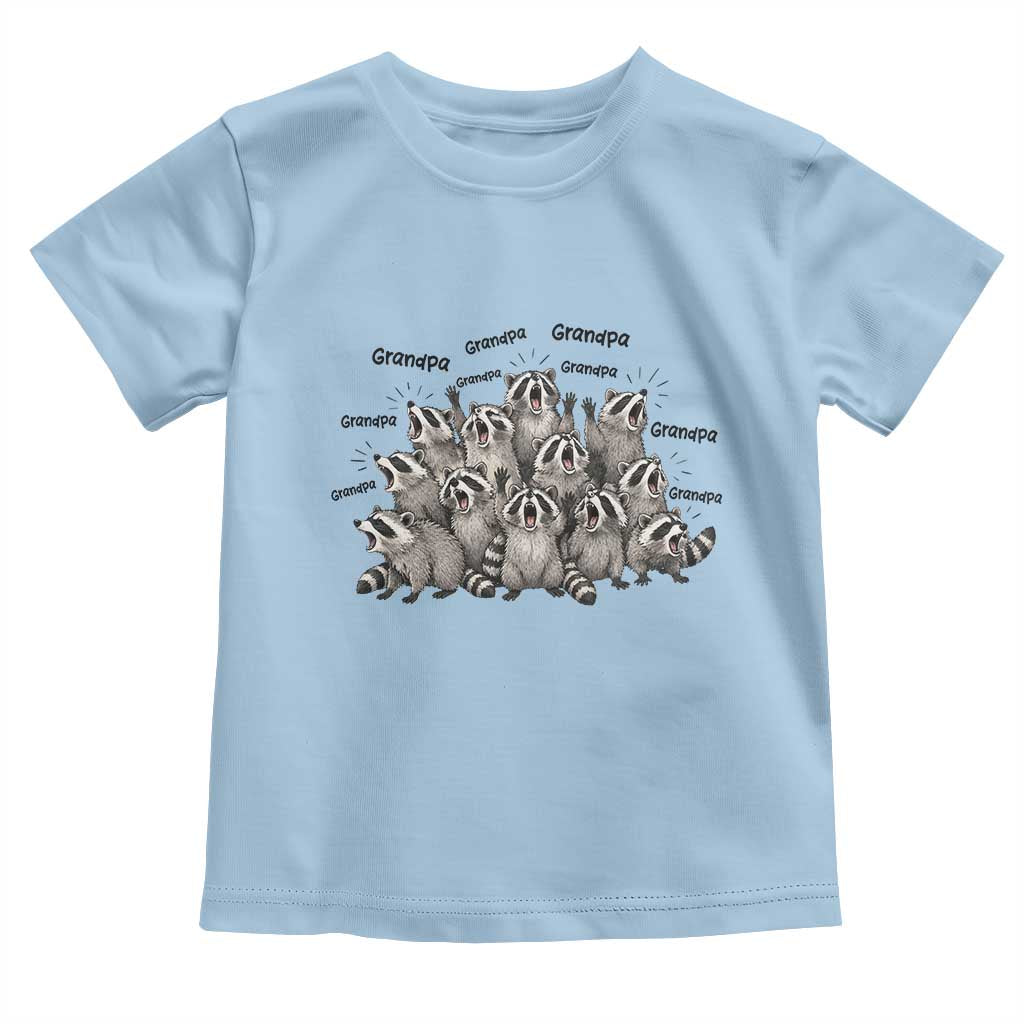 Funny Raccoon Grandpa Toddler T Shirt Chaos Coordinator Grandpa Life Graphic