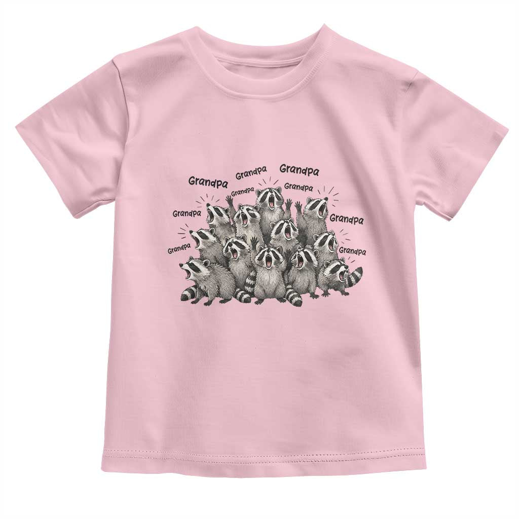 Funny Raccoon Grandpa Toddler T Shirt Chaos Coordinator Grandpa Life Graphic