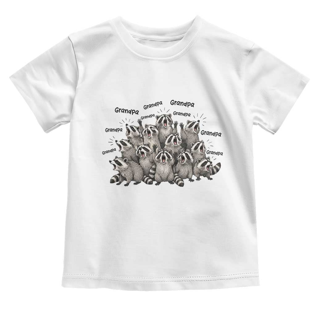 Funny Raccoon Grandpa Toddler T Shirt Chaos Coordinator Grandpa Life Graphic