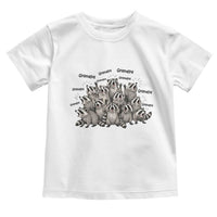 Funny Raccoon Grandpa Toddler T Shirt Chaos Coordinator Grandpa Life Graphic