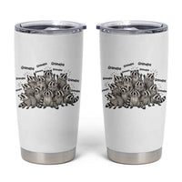 Funny Raccoon Grandpa Tumbler Cup Chaos Coordinator Grandpa Life Graphic