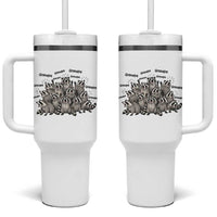 Funny Raccoon Grandpa Tumbler With Handle Chaos Coordinator Grandpa Life Graphic