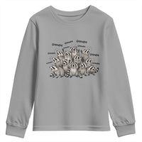 Funny Raccoon Grandpa Youth Sweatshirt Chaos Coordinator Grandpa Life Graphic