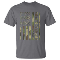 Promoted To Grandpa Est 2026 Patriotic American Flag Camo T Shirt