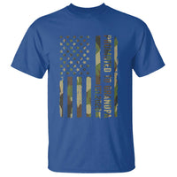 Promoted To Grandpa Est 2026 Patriotic American Flag Camo T Shirt