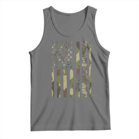 Promoted To Grandpa Est 2026 Patriotic American Flag Camo Tank Top