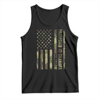 Promoted To Grandpa Est 2026 Patriotic American Flag Camo Tank Top