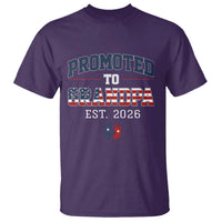 Patriotic Promoted To Grandpa Est 2026 T Shirt US Flag New Father Gift