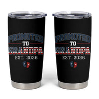 Patriotic Promoted To Grandpa Est 2026 Tumbler Cup US Flag New Father Gift