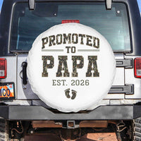 Promoted To Dad Est 2026 Camo Spare Tire Cover Hunting Style New Dad Gift Graphic