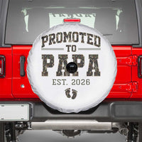 Promoted To Dad Est 2026 Camo Spare Tire Cover Hunting Style New Dad Gift Graphic