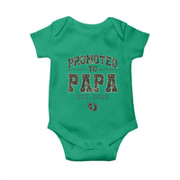 Promoted To Dad Est 2026 Camo Baby Onesie Hunting Style New Dad Gift Graphic