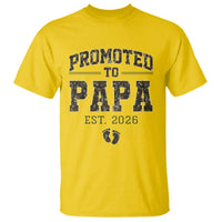 Promoted To Dad Est 2026 Camo T Shirt Hunting Style New Dad Gift Graphic
