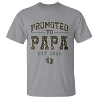 Promoted To Dad Est 2026 Camo T Shirt Hunting Style New Dad Gift Graphic